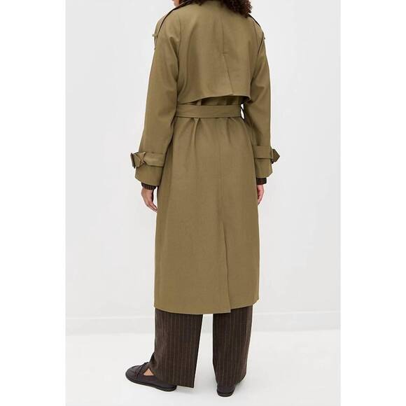 NEW LINE AND DOT linden trench coat in khaki - Picture 4 of 4